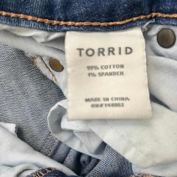 Torrid Women's Medium Wash Ankle Skinny Jeans Size 16 Style 10845124 - Picture 11 of 11